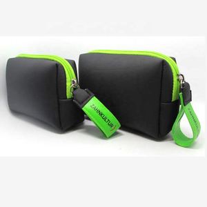 Custom Logo Printed Neoprene Travel Toiletry Bag Cosmetic Bag Zipper <b>Case</b> for Women Girls Ladies - Product Image 4