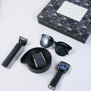 Cross Border Men's <b>Gift</b> <b>Set</b> With Hair Clippers Sunglasses Watch Belt Exquisite Business <b>Gifts</b> Valentine'S Day Present - Product Image 3