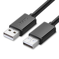 Cable USB Jasoz D107 2.0 Macho a Macho de Alta Velocidad, 28AWG, 1.5m/3m, Revestimiento de PVC, Blindaje Trenzado, Cobre Puro Libre de Oxígeno, para Computadora