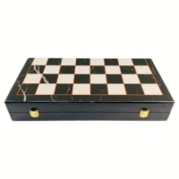 Jeu d'échecs de grand tournoi pliable haut de gamme en bois, neuf d'usine, grande taille, jeu de société en marbre pour enfants
