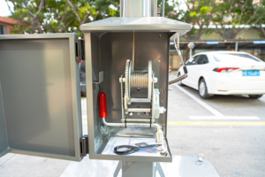Torre de CCTV Solar Portátil con Mástil Telescópico de 4.5m, Resistente al Agua IP65, para Seguridad en Obras al Aire Libre - Product Image 2