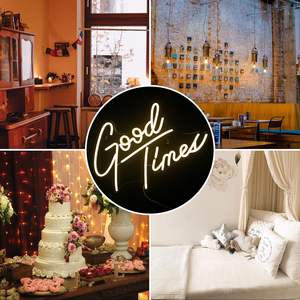 Enseigne néon LED « Good Times » pour décoration murale, alimentée par USB, idéale pour chambre, salle de jeux, fête - Product Image 6