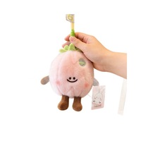 Pluche zachte schattige aardbei oranje hanger pop ornamenten cartoon sleutelhanger PP katoen 11-30cm unisex