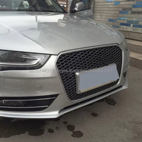 En stock aux États-Unis, livraison rapide, calandre avant en ABS style RS4, maille argentée, pour Audi A4 S4 B8.5 2013-2016