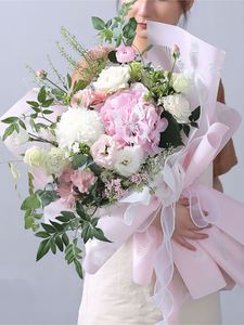Nouveau papier d'emballage pour fleurs, film de papier gelée imprimé papillons dansants, imperméable, 56*56,5 cm, pour fleuriste - Product Image 6