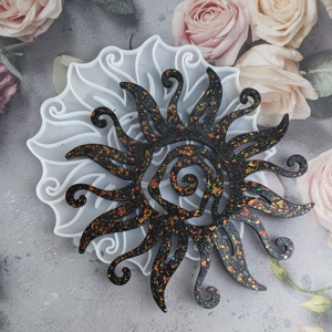 Stampo in Silicone a Forma di <span class=keywords><strong>Sole</strong></span> per Decorazioni Murali Fai-da-Te, Design di Gioielli e Progetti Artistici - Tecnica di Polimerizzazione a Caldo - Product Image 2