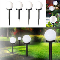 Lampe solaire à LED ronde pour poteau de jardin, étanche IP44, alimentation DC