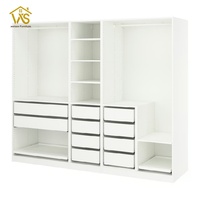 Armoire coulissante moderne en bois sur mesure de haute qualité pour chambre à coucher