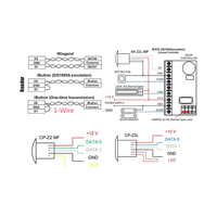 Lecteur de cartes métalliques de proximité mini étanche IP67, distance de lecture 3-5 cm, protocole Wiegand 26/34 ISO 14443A pour contrôle d'accès
