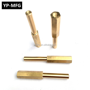 Hoogwaardige messing gedraaide componenten, op maat gemaakte snelle prototyping, OEM-aangepaste CNC messing elektrische fittingen - Product Image 5