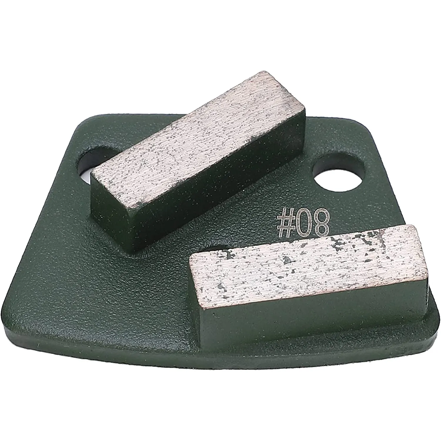 3 pezzi rettifica diamantata e taglio pavimento in calcestruzzo diamantato scarpe trapezio per smerigliatrici 2 denti lunghi verde