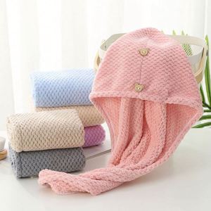 Serviette pour femme avec logo personnalisé, serviette en microfibre super absorbante à séchage rapide, foulard pour cheveux avec design à boutons - Product Image 4