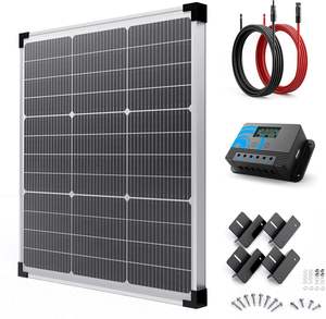 Заводская дешевая цена, высокоэффективные, 50 Вт, монокристаллические солнечные панели с рамкой из алюминиевого сплава - Product Image 2