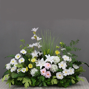 ช่อดอกไม้ประดิษฐ์สำหรับงานแต่งงานดอกกุหลาบผ้าไหมสีชมพูเหมือนจริงดอกไม้ประดิษฐ์สำหรับตกแต่งวันคริสต์มาสหรือวันแม่ - Product Image 5