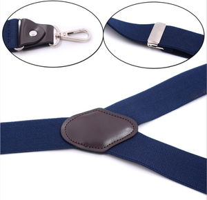 Nouveau Style Hommes Y Forme 4 Clips <span class=keywords><strong>Bleu</strong></span> <span class=keywords><strong>Marine</strong></span> Bretelles Réglables Formelle Bretelles Réglables Ceinture - Product Image 2