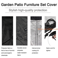 Housse de protection pour ensemble table et chaises, prix usine, 280x110cm, grande housse de mobilier d'extérieur imperméable pour jardin et patio