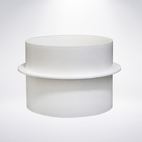 Conduit tuyau vanne anti-retour conduit rond connecteur de tube rigide avec obturateur extracteur ventilateur Backdraft amortisseur bouchon 4 "pouces