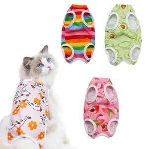 Customized Pet Hospital Gown Harness Cat Neuter Suit For Cat Sterilization Operation With Pet Accessories