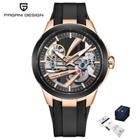 Montres mécaniques automatiques squelette Pagani Design PD-YS030 YS030 de luxe, étanches, avec aiguilles lumineuses et tourbillon pour hommes