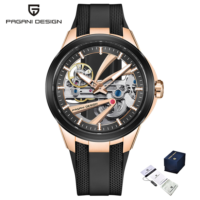 Pagani Design PD-YS030 YS030 Luxury Fashion Waterproof Luminous Hands Tourbillon Automatic Skeleton Mechanical Watches for Men