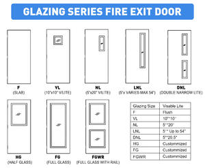 Yüksek kalite 90 dakika çelik yangın kapıları yangın anma Hollow Metal kapı çelik çerçeve ile UL ticari yanmaz kapılar - Product Image 4