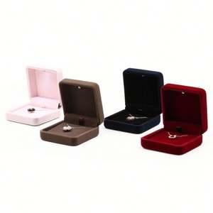 Présentoir à bijoux en métal WEIMEI vitrine de bijoux au design de luxe en microfibre - Product Image 6