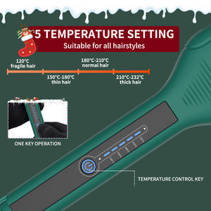 Plancha de Pelo Eléctrica Profesional Nice Pro Max con Placas Anchas de Cerámica y Turmalina, Pantalla LED, Protección contra Sobrecalentamiento, Calentamiento Rápido, Iones Negativos - Product Image 2