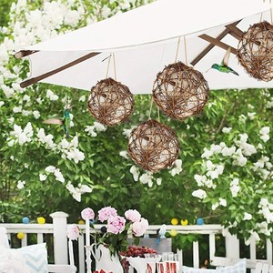 Birds <strong>Parrot</strong> Bite <strong>Toy</strong> Cotton Vine Eco-Friendly Hanging Ball Interactive Pastoral Design Christmas Halloween Ornament - Product Image 3