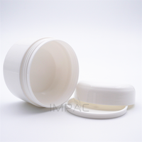 Pot en plastique blanc rond pour crème, gel de soin, 50 ml, impression personnalisée, vente en gros
