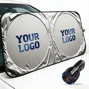 Wholesale Logo Windscreen Sunshade for Dealer Promo Business Gift Foldable Cheap Wholehourse Car Sun <b>Shade</b> - Product Image 1