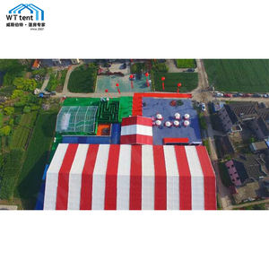 เต็นท์งานแต่งงานกันน้ำขนาดใหญ่พิเศษ 20x50 เมตร โครงสร้างอลูมิเนียมอัลลอยด์ สำหรับงานแสดงสินค้ากลางแจ้ง ระยะกว้าง 5 เมตร - Product Image 3