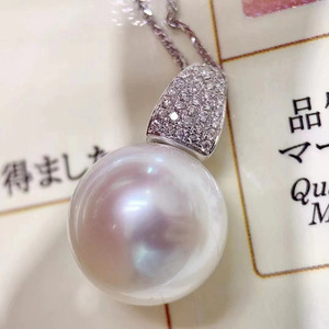 จี้เงินแท้ S925 พร้อมลูกปัดกลมขนาด 8-13 มม. สำหรับทำสร้อยคอหยกแฟชั่น DIY รุ่น 30933 พร้อมอุปกรณ์เสริมและไข่มุกเม็ดเดี่ยว - Product Image 4