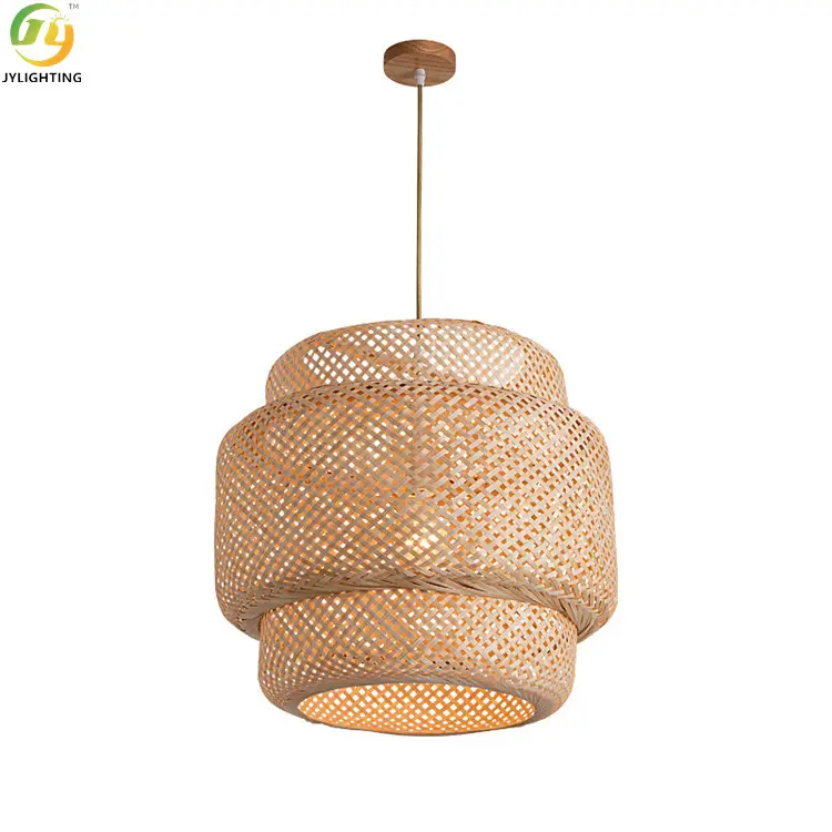 Nordic factory wholesale rustic designer art home bamboo lifestyle decoration high quality modern pendant light