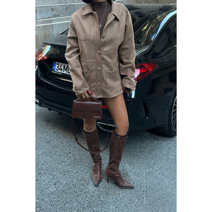 Veste en daim de vison pour femmes - Product Image 4