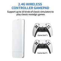 Consola de Videojuegos Portátil M15 para TV con Mando Inalámbrico 2.4G, Stick de Juegos 4K con 20000 Juegos Retro de 64GB para PS1/GBA/NES