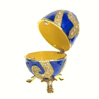 Œufs Fabergé bon marché QIFU, prix fabricant, cadeaux de mariage, boîtes à bijoux en forme d'œuf
