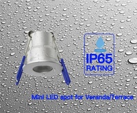 Juego completo LED Inbouwspots 12PCs Mini 28mm Dimbare IP65 con transformador de 110V/220V y control remoto