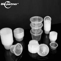 BD3 1oz 1.5oz 2oz 2.5oz 3oz 3.25oz 4oz Gobelet en plastique scellable de qualité alimentaire pour sauces, desserts et chili, fabriqué en Chine