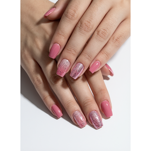 Uñas artificiales, 6 tipos incluidos en el estuche, producto para el cuidado de las uñas en color oro rosa, para el cuidado diario de la piel, para todo tipo de piel - Product Image 1