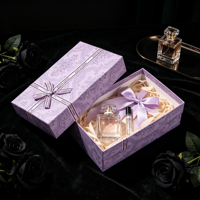 Boîte à parfum avec fermeture éclair et flacon de parfum, coffret cadeau facile à ouvrir, emballage cadeau en gros, fabrication sur mesure