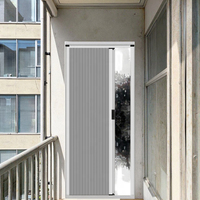 ZS personnalisé Design moderne bi-pliant rétractable Transparent moustiquaire moustiquaire anti-insectes tactile porte fenêtre écrans