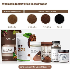 Venta al por mayor 25kg Embalaje de alta calidad Precio barato Cacao <span class=keywords><strong>en</strong></span> <span class=keywords><strong>polvo</strong></span> natural puro - Product Image 2