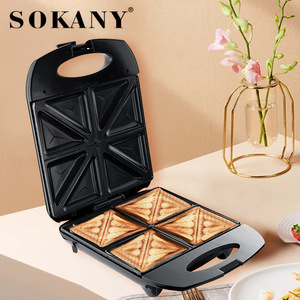 Premium Brand steak hamburger electric sandwich maker grill girarrosto per carne macchina per friggere le uova tostapane per la colazione rimovibile - Product Image 5