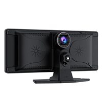 Boîte CarPlay portable BOYI 3 en 1 avec écran tactile 10,26 pouces 1600x600P, Bluetooth 5.0, DVR, prise en charge de la carte TF 64G-128GB pour Apple/Android Auto