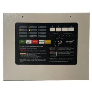 Pannello di controllo convenzionale dell'allarme antincendio di zona di SENTEK 1/2/4 per il sistema di sicurezza del rivelatore del fumo