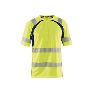 BLAKLADER - 339710133389S Camiseta Hi-Vis con protección UV Amarillo/Azul marino-EAN 7330509655115 ROPA DE TRABAJO DE LA HI-VIS - Product Image 1