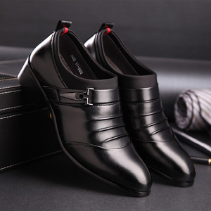 Zapatos de Hombre con Envío Gratis, Zapatos de Vestir Casuales de Cuero Negro Patentado, Mocasines de Negocios para Hombre - Product Image 5