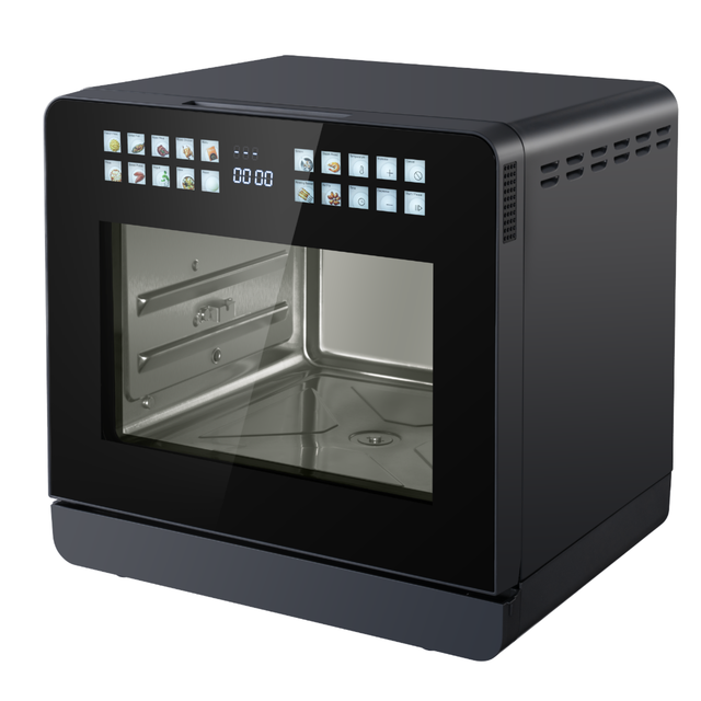 18L Dual Basket Steam Air Fryer Oven, Multifunctional Convection Oven with Precise Steam Control & Low Oil Hot Air Circulation