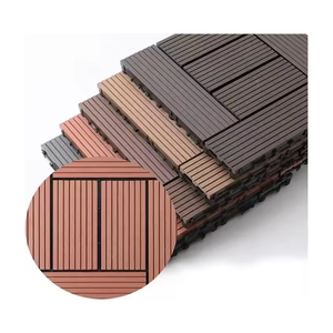 Dalles de sol de garage ventilées, dalles de terrasse en bois composite, anti-UV, gaufrage 3D, revêtement de sol extérieur WPC, dalles de patio - Product Image 4