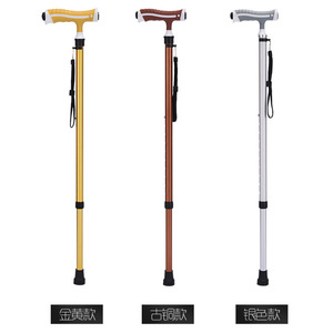 Bastón de aleación de aluminio, ligero, con punta de goma, de una sola sección, para personas mayores y jóvenes, uso en exteriores - Product Image 4